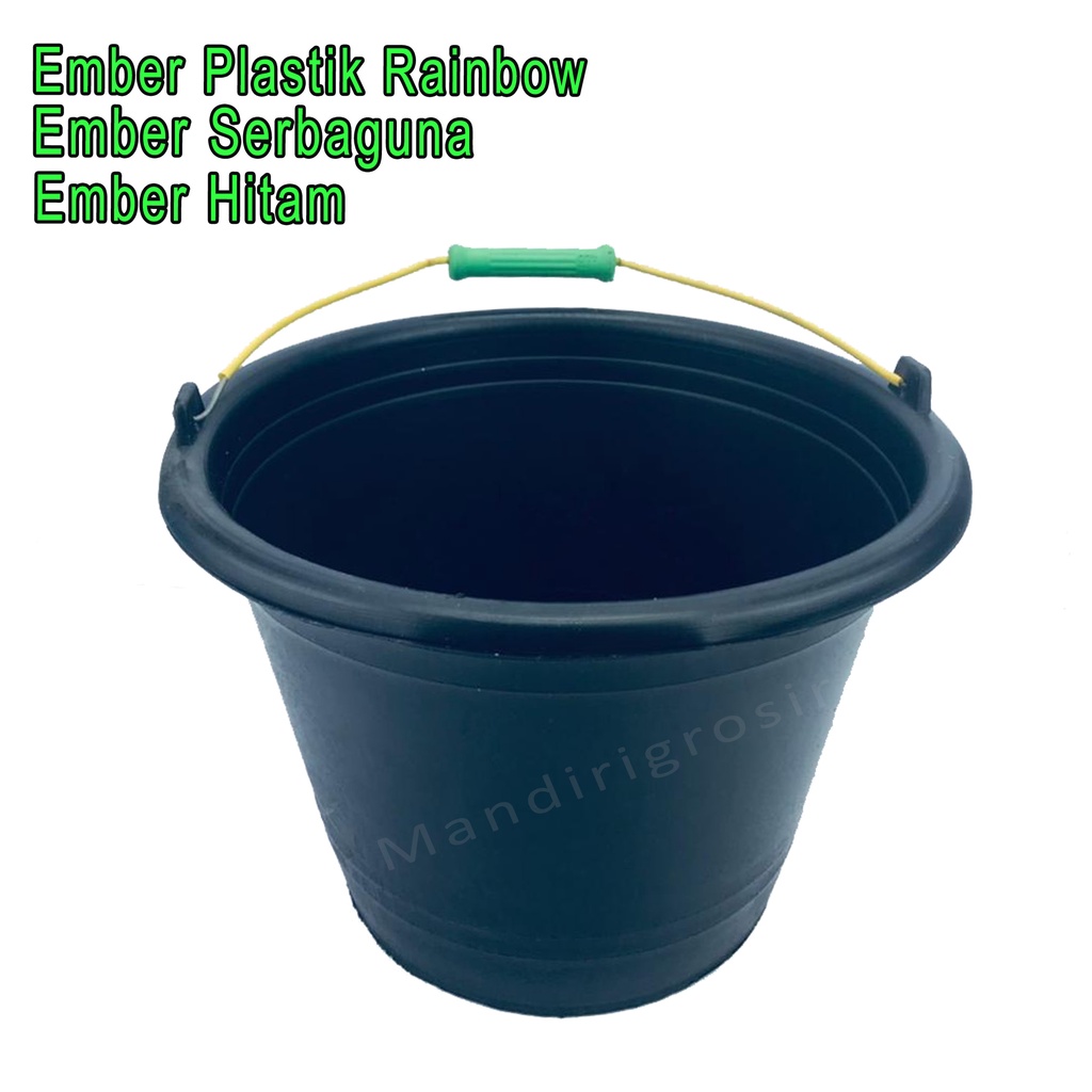 Ember Plastik Rainbow * Ember  Hitam * Ember Serbaguna