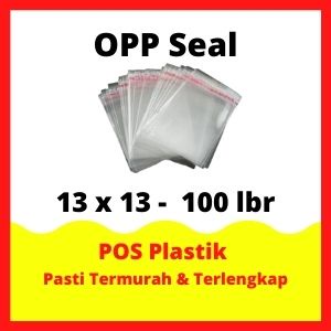 

(04) 13 X 13 OPP LEM PLASTIK KACA DVD,Bakery,Undangan,Roti,Amplop,Angpao (Isi 100 Lembar)GR