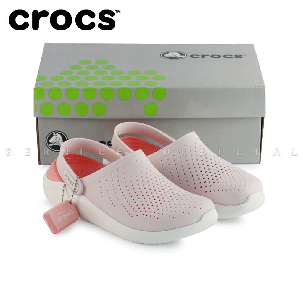  Crocs  LiteRide Clog For Woman Original Pink Pakai Dus 