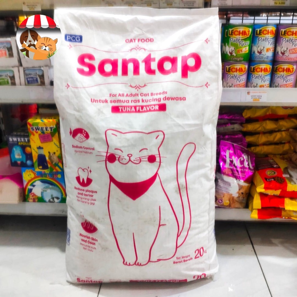 Makanan Kucing Santap Repack 800gr Rasa Tuna Cat Food