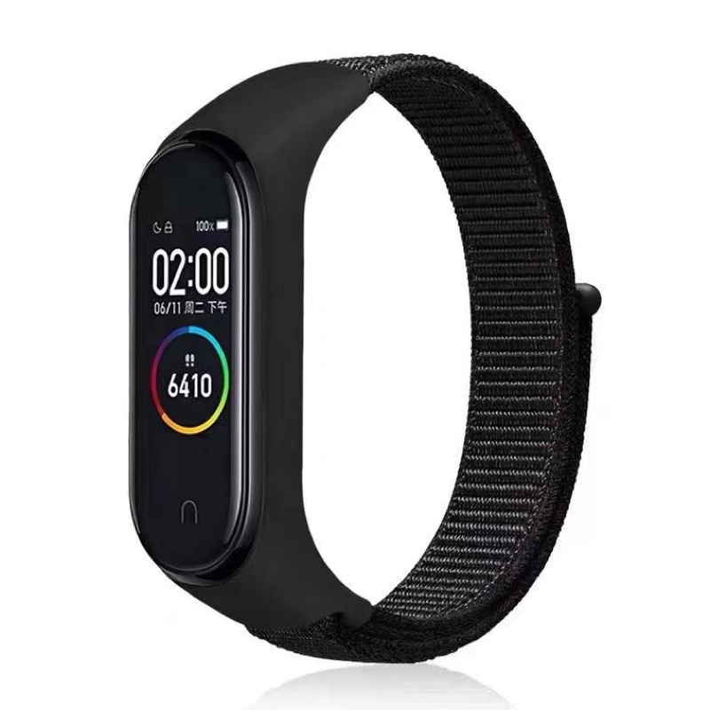 [INSTAN/COD] STRAP XIAOMI MI BAND 3/4 5/6 nylon tali nylon velcro band