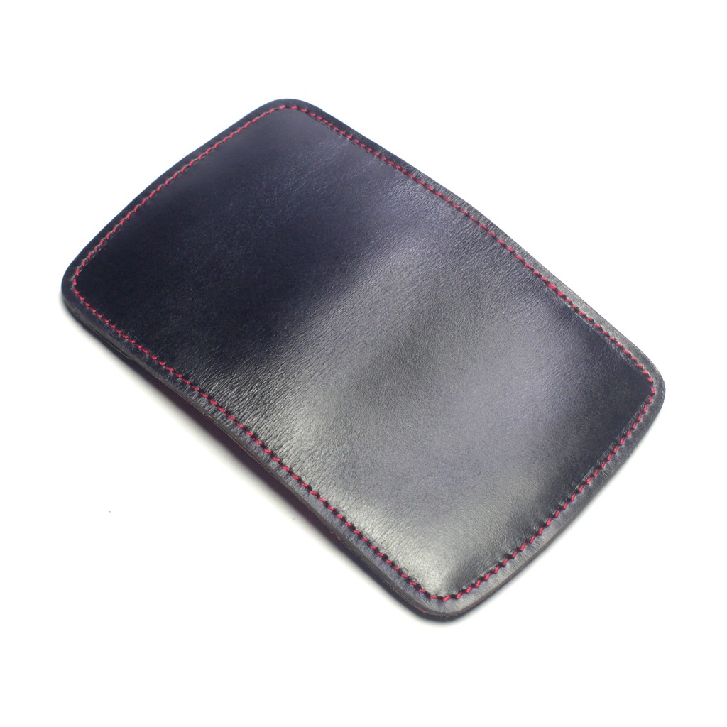 dompet kartu kulit asli model dua warna card wallet kancing - PHWL934