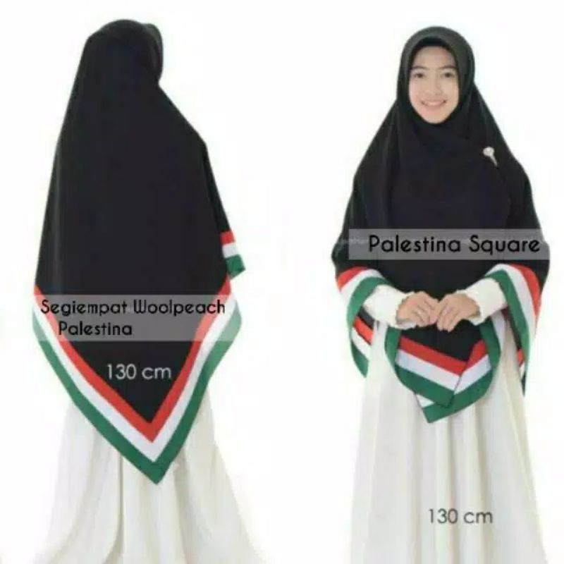 JILBAB PALESTINA 2 SISI UK 130X130 DAN 150X150