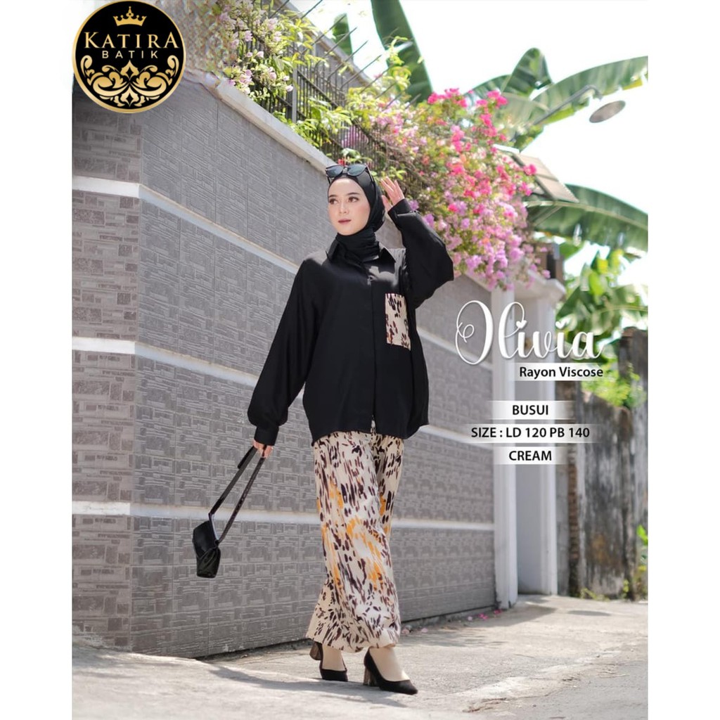BUSUI FRIENDLY XXXL JUMBO LD 120 OLIVIA SETELAN CELANA PANJANG SET TIEDYE CANTIK SETELAN TIEDYE SET