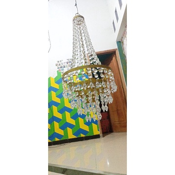 LAMPU GANTUNG KRISTAL DEKORASI