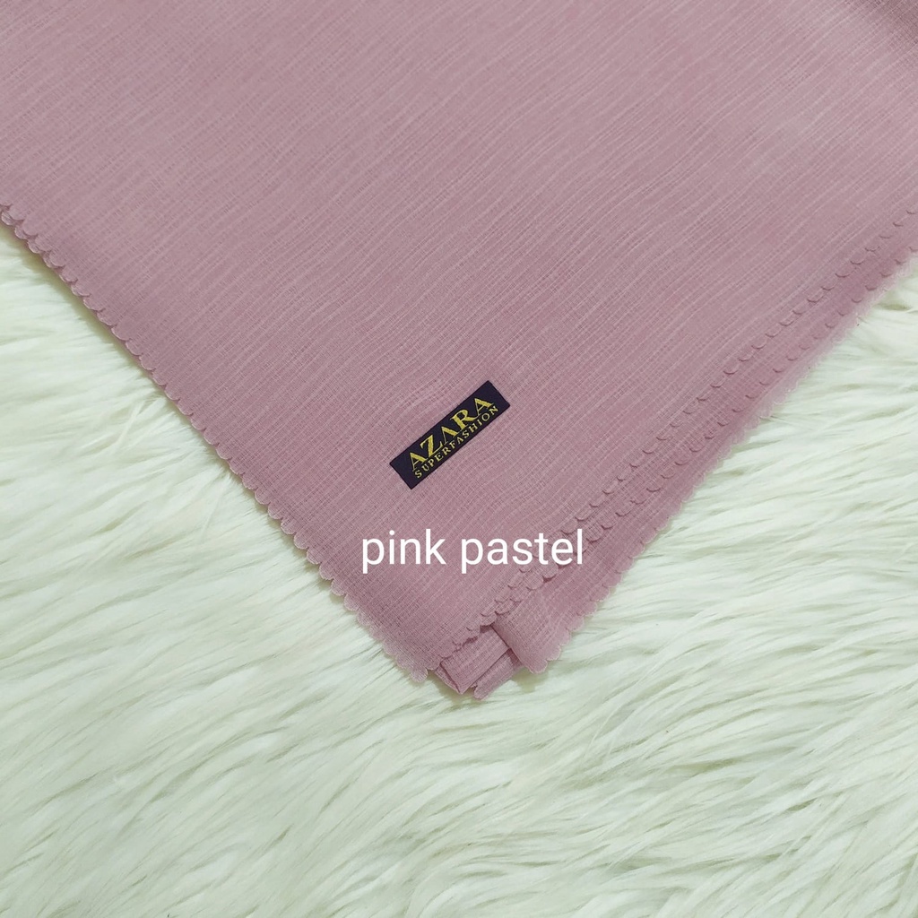 Bisa COD Segiempat Cornskin Azara lasercut / corn skin square / jilbab segiempat cornskin-Pink Pastel