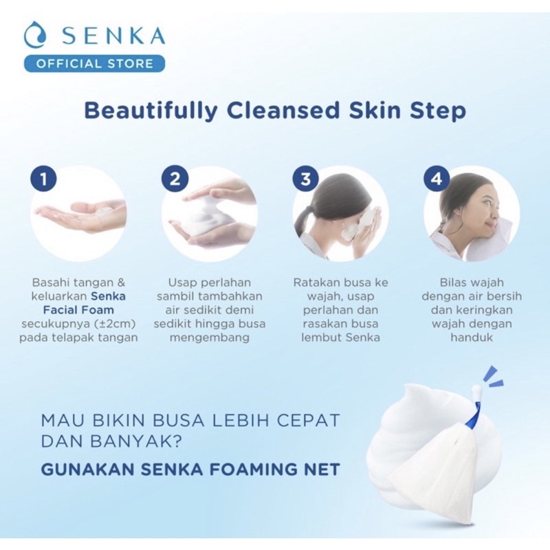 SENKA Perfect Whip Facial Foam / Whip Clay / Whip Vibrant / Whip Fresh / Whip Acne Care / Whip Collagen 100/120gr