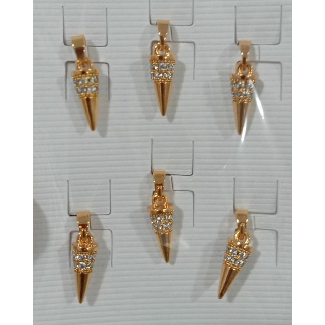 L-669.Liontin xuping wanita berlapis emas dengan mata zircon.