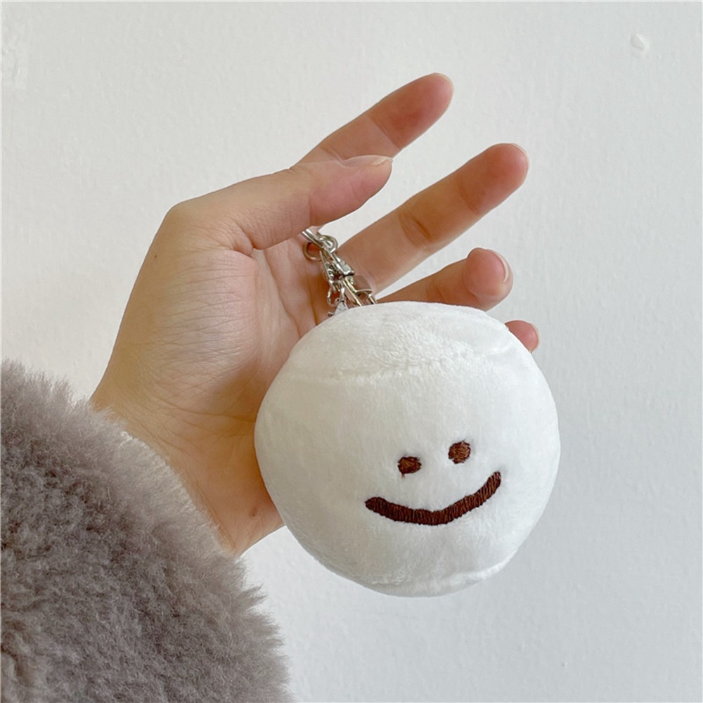 【COD Tangding】Gantungan Kunci Boneka Plush Bentuk Smiley Face Untuk Aksesoris Tas Wanita