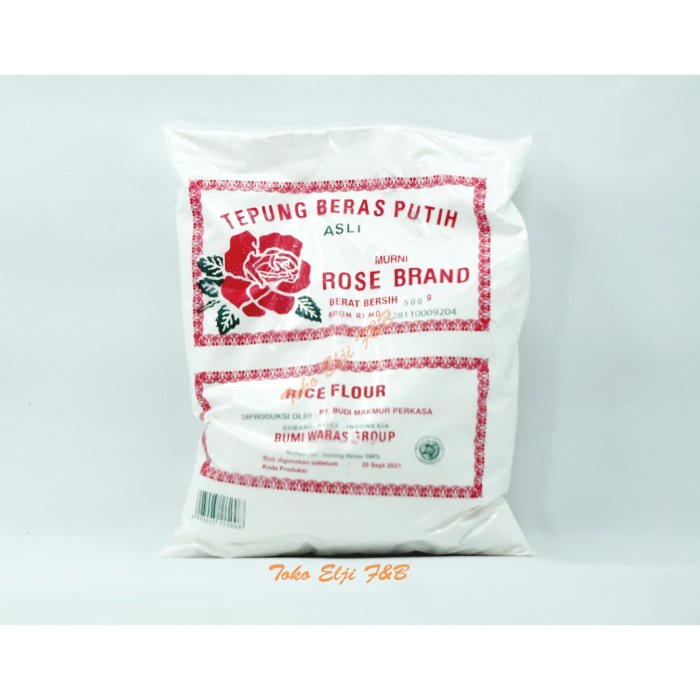 

Ketan-Beras-Tepung- Tepung Beras Rose Brand Rice Flour 500Gr -Tepung-Beras-Ketan.
