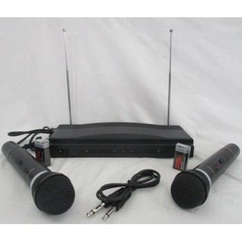 HOMIC HM-306 Mic Double Wireless-Microphone-Microphone Tanpa Kabel