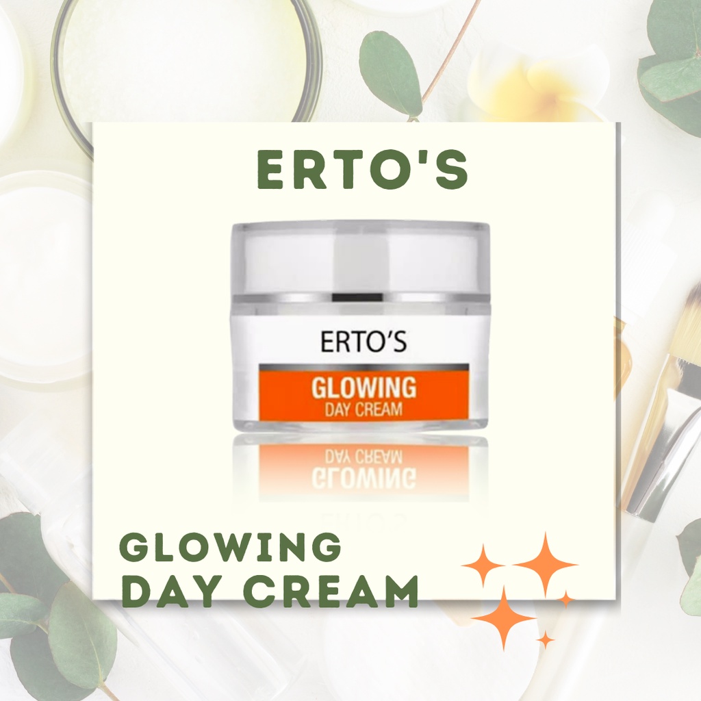 ERTOS GLOWING DAY CREAM WHITENING KRIM ORIGINAL BPOM