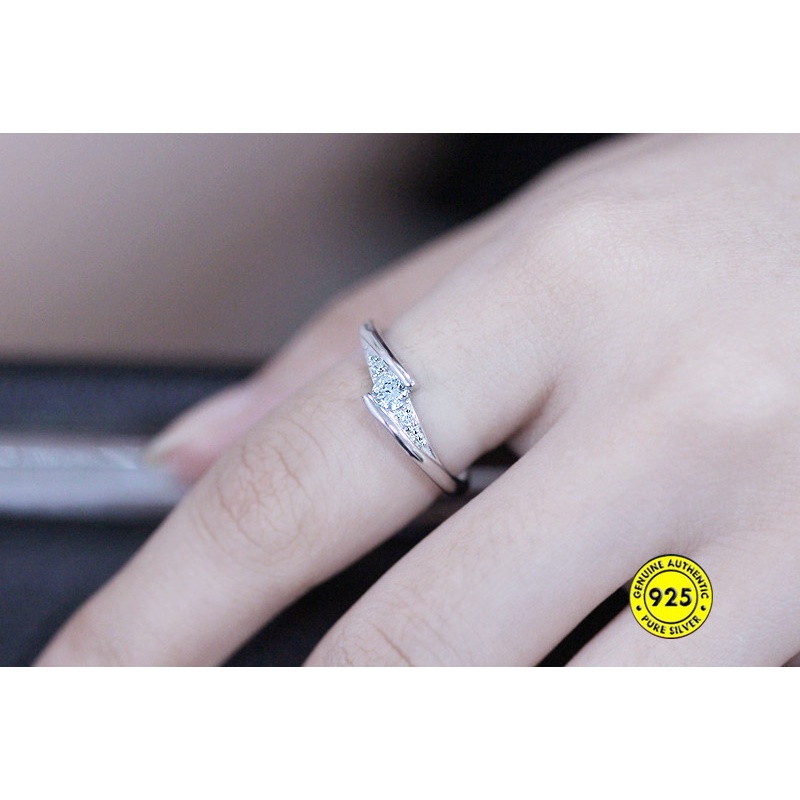 S925 Silver Ring for Female Korean Jewelry Fashion Couple