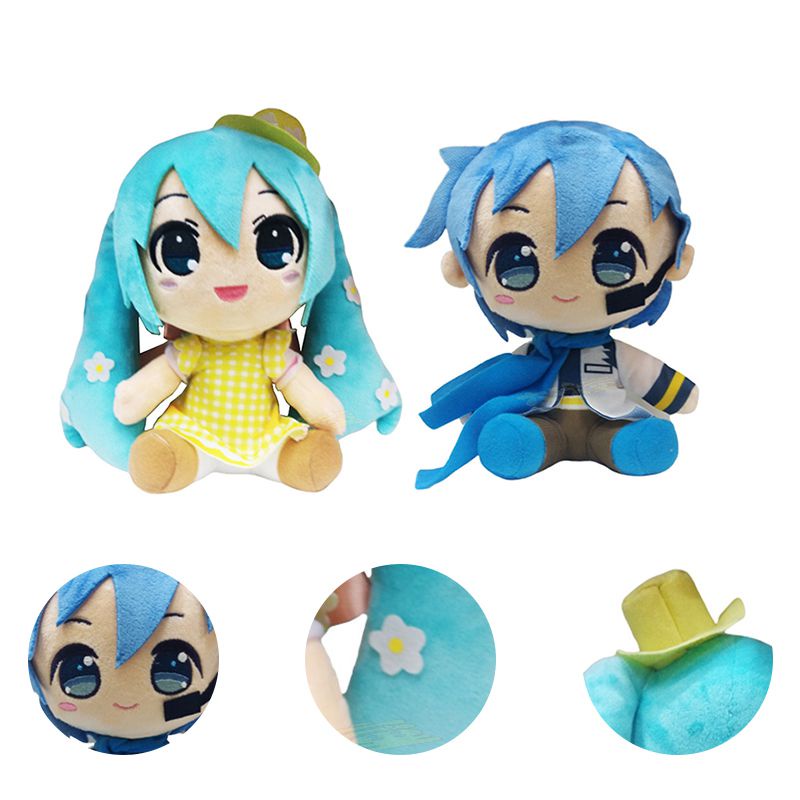 25cm Hatsune Miku Anime Figure Boneka Plush Toys Cartoon Stuffed Dolls Cute Soft Kids Girls Gift Mainan