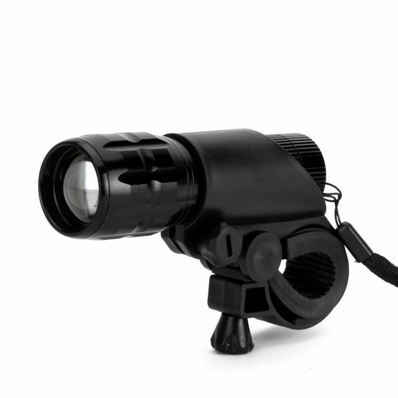 Senter LED Torch Clip Mount Sepeda Front Light Bracket Flashlight Holder Lantern Bike Untuk Bersepeda Camping Outdoor