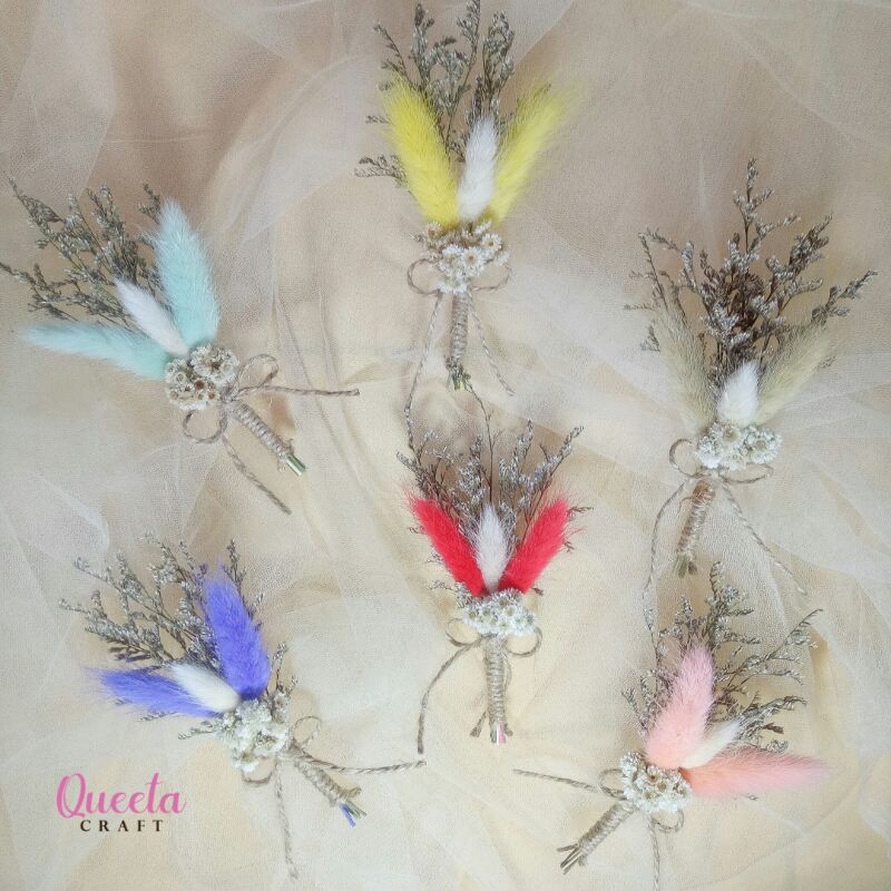 Boutonniere Rustic/Corsage/Corsage Rustic/Bunga jas / Bross jas / Corsage Bunga kering/Boutonniere