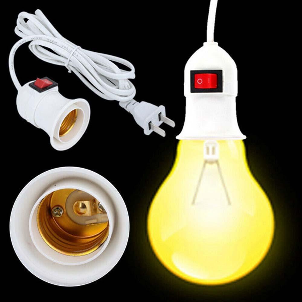 [Elegan] Bases Lampu Dapur EU Plug Pendant Lighting 13FT Kabel Ekstensi On/Off Saklar Fitting Lamp Plug Holder