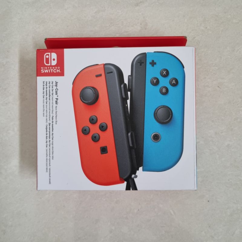 Joycon Nintendo Switch Neon Red Blue Joy Con Stik L R New