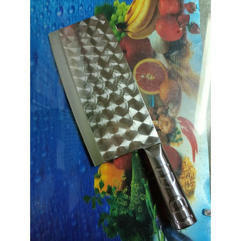 PISAU GOLOK DAGING TAJAM DIAMOND 01 STAINLESS STEEL BESAR