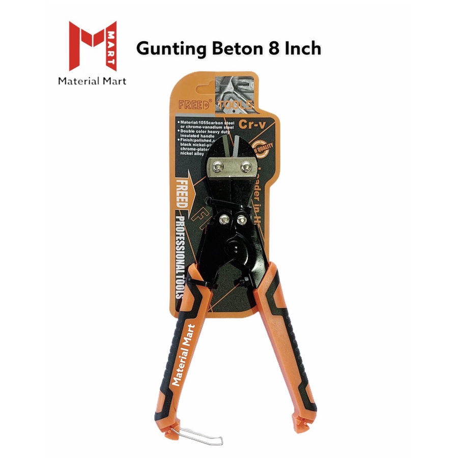 Gunting Beton 8 Inch | Mini Bolt Cutter 8&quot; | Gunting Kawat Besi 8 Inci | Material Mart