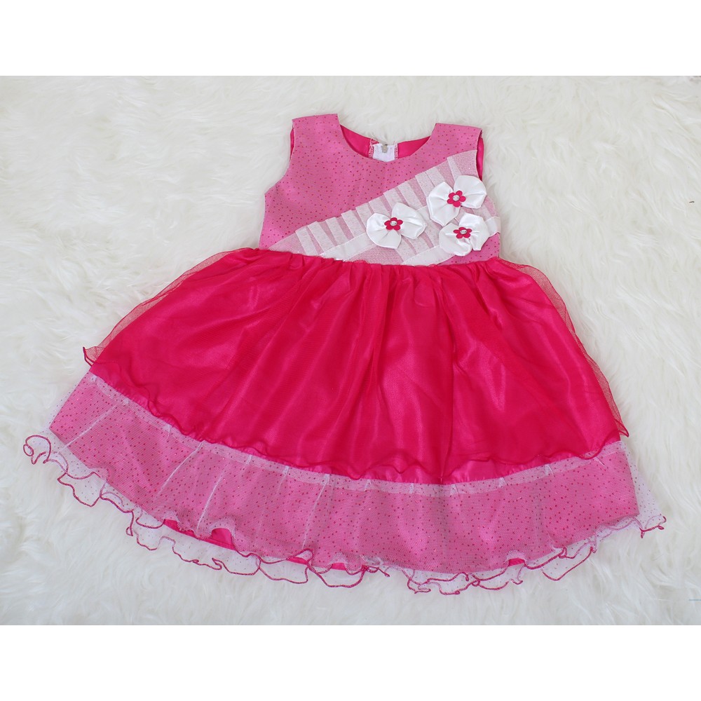 Dress Kids Uthe/Baju Terusan Dress Anak 3tahun/Dress Pesta Motif Bunga/Terusan Midi Mini Dress Anak