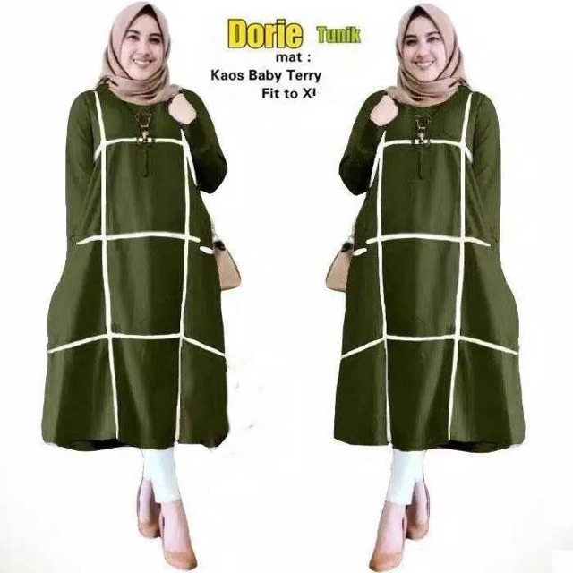 ZR Tunik dorie / Tunik Wanita muslimah / Tunik wanita kekinian murah