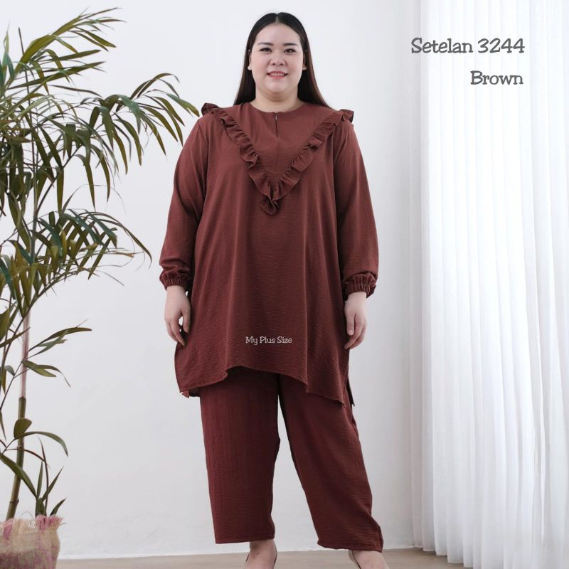 Setelan Jumbo Wanita 3244 Ld 130, Ld 145 cm