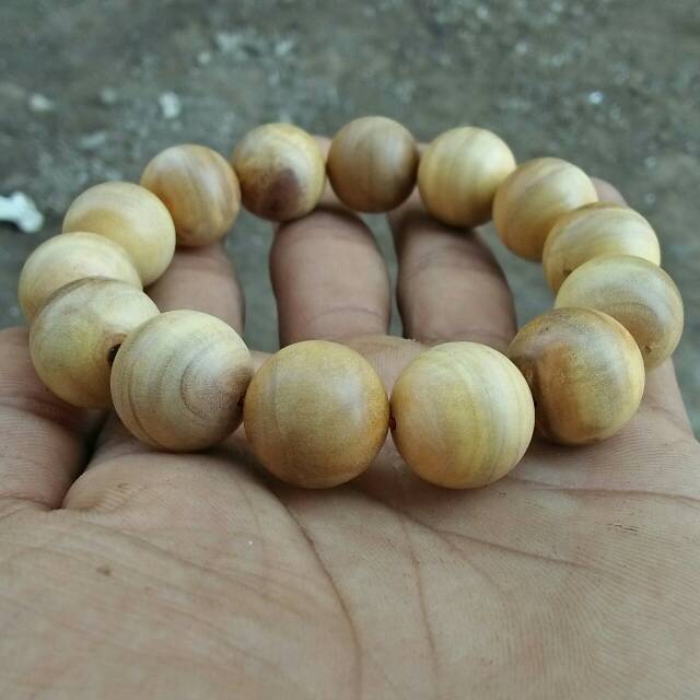 Gelang kayu cendana asli ntt 16 mm