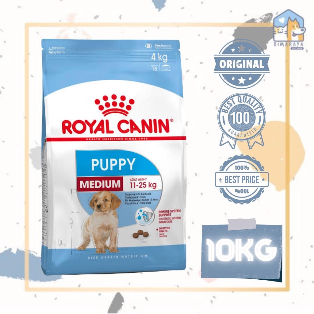 ROYAL CANIN MEDIUM PUPPY / MEDIUM JUNIOR 10KG FRESHPACK (KHUSUS GOSEND GRAB)