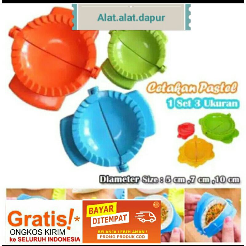 cetakan pastel plastik 1 set isi 3 mini dan jumbo