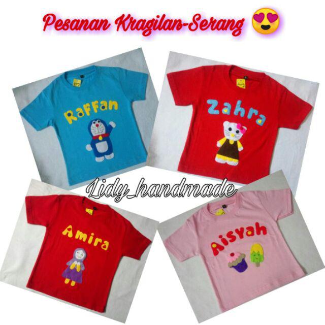 Baju Nama Dan Karakter Flanel Size 1