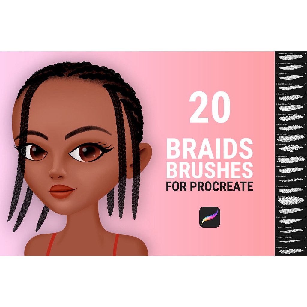 Procreate Brush - Braid Brushes for Procreate