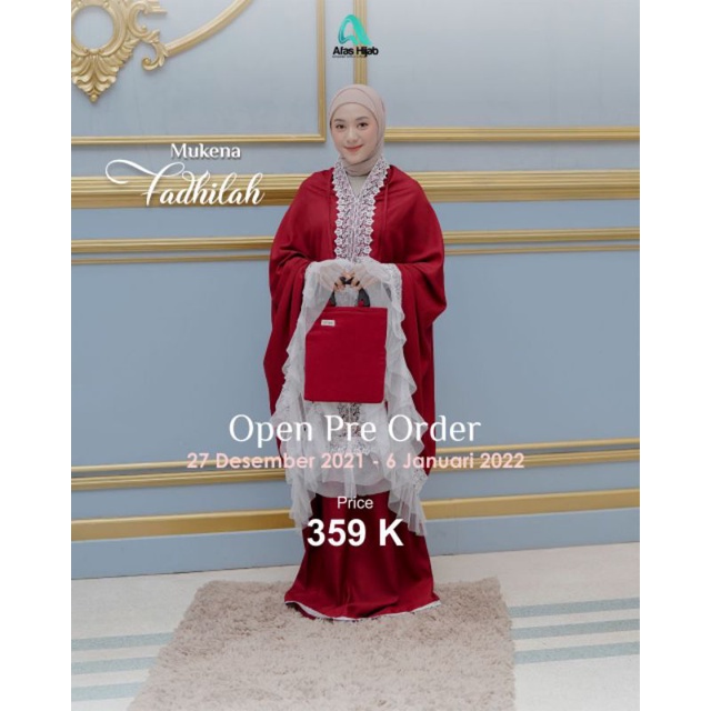 Moslem Ori Alat Sholat Rukuh Setelan 2in1 Style Mukena Fadhilah By Afas Hijab (Open PO Ready Akhir M