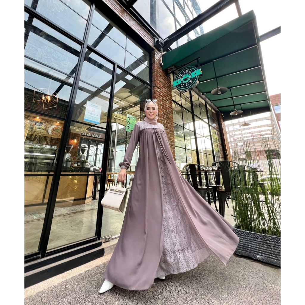 DRESS MUSLIM GAMIS KINANA BRUKAT
