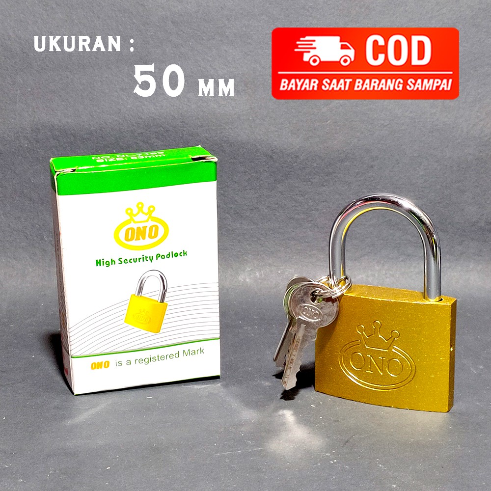 GEMBOK KUNCI KUNING 50 MM MURAH &amp; BAGUS