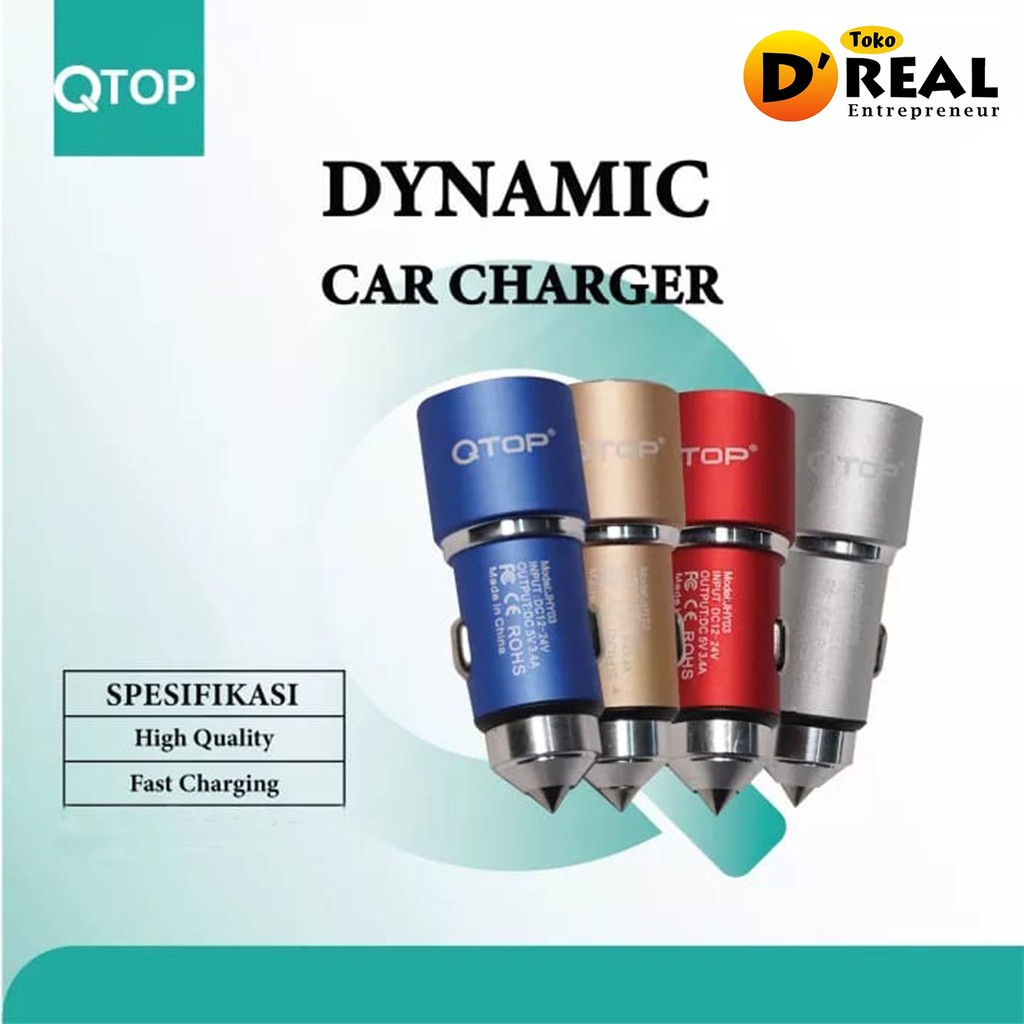 CAR CHARGER SAVER JHY-03 DYNAMIC DUAL USB 3.4A