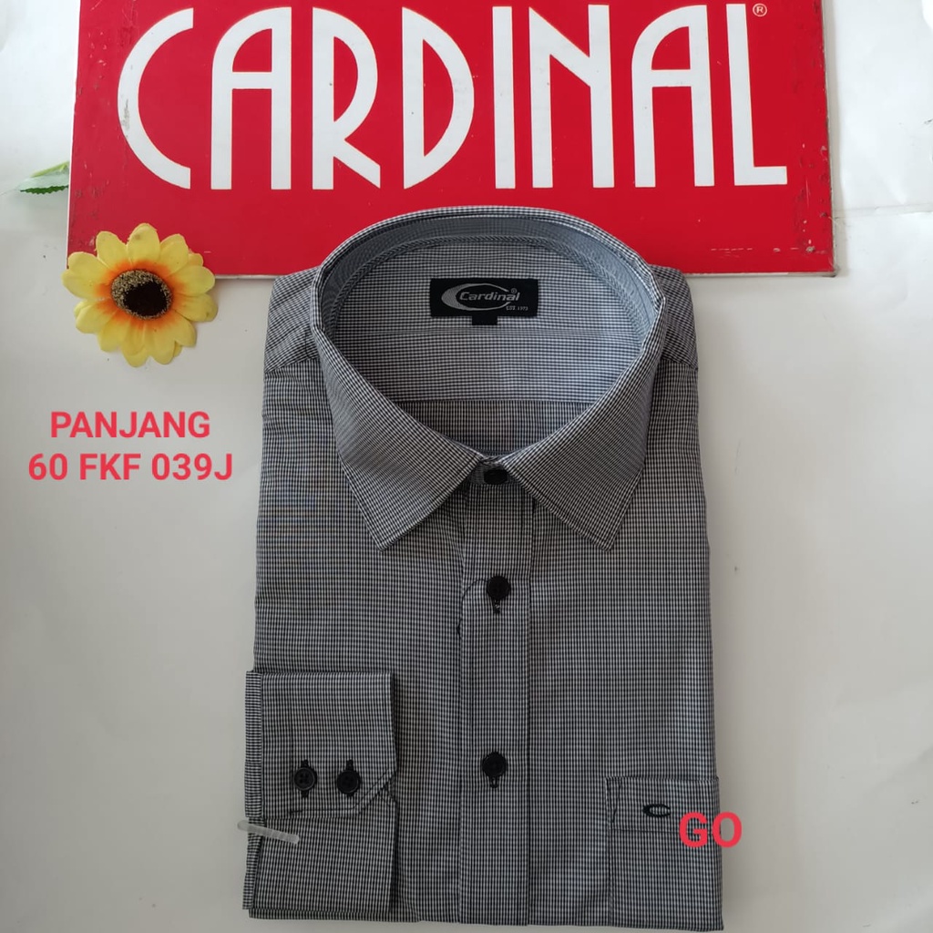 gof S F CARDINAL KEMEJA FORMAL GARIS PANJANG Semi Regular Pakaian Atasan Formal Pria Distro Original