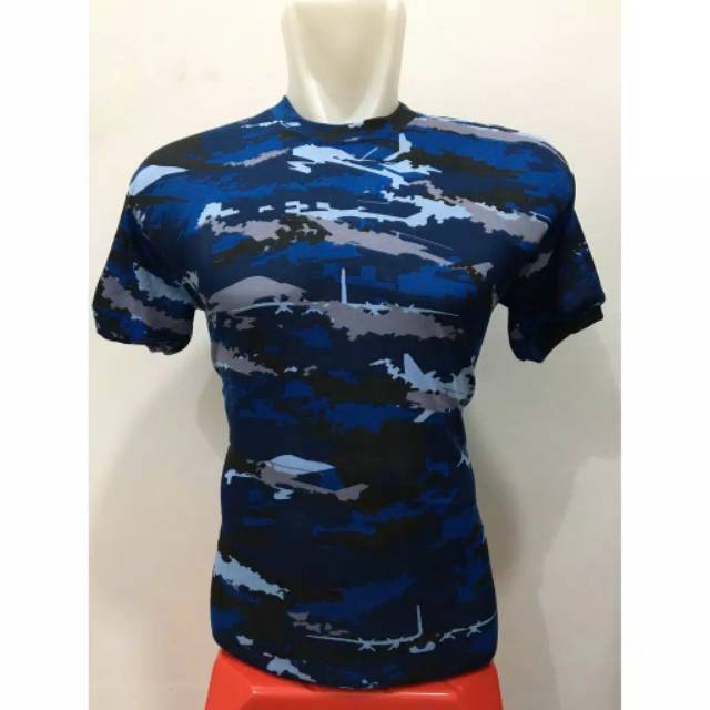 Kaos Loreng pendek army Kaos Loreng AU Kaos Loreng Biru Kaos Loreng Auri