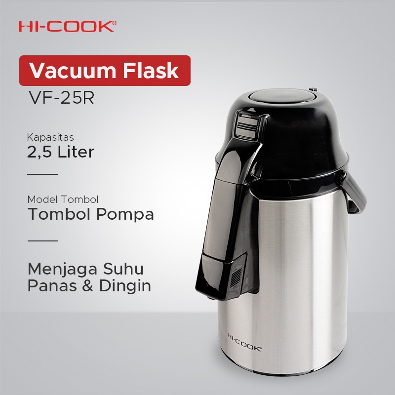 Hi-Cook Vacuum Flask Thermos / Termos Air Stainless 2.500ml - VF 25R
