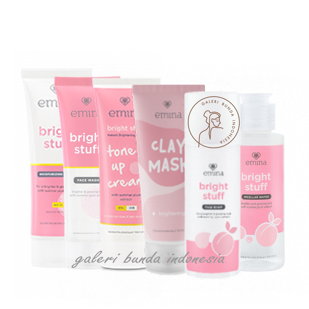 Paket Emina Bright Stuff Double Glowing 1 - 6 Pcs