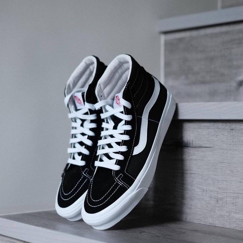 VANS SK8-HI VAULT OG LX BLACK/WHITE ORIGINAL 100% ( SPRING SUMMER '20 )