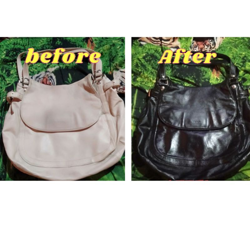 cat jaket kulit warna hitam 80 ml,cat tas kulit,cat sepatu kulit,cat jok mobil kulit DLL