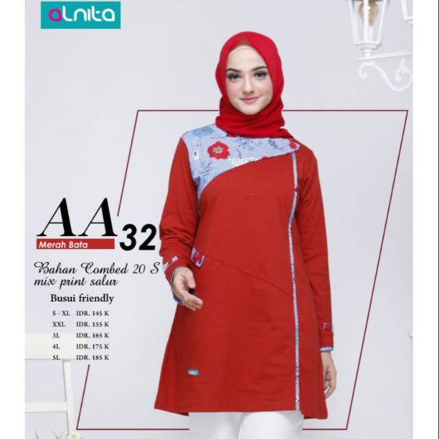 Atasan Kaos Wanita Alnita AA 32