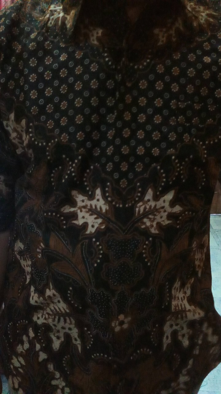 Kemeja Batik Pria Kerja Lengan Pendek Truntum Lasem Lapis Furing By Batik Seno Joyo