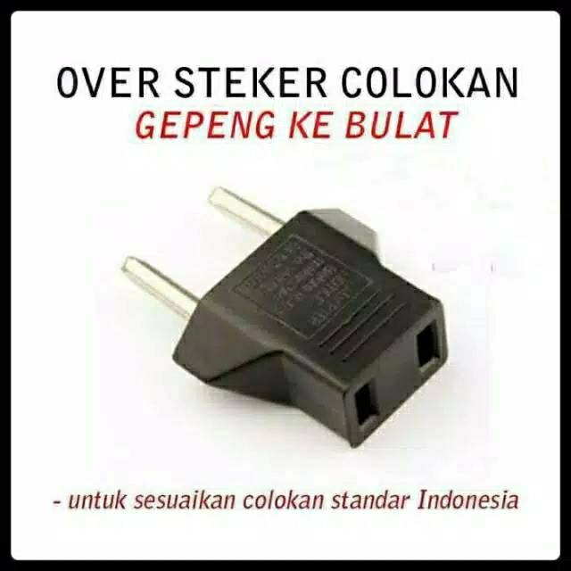 over steker sambungan gepeng ke bulat / over steker