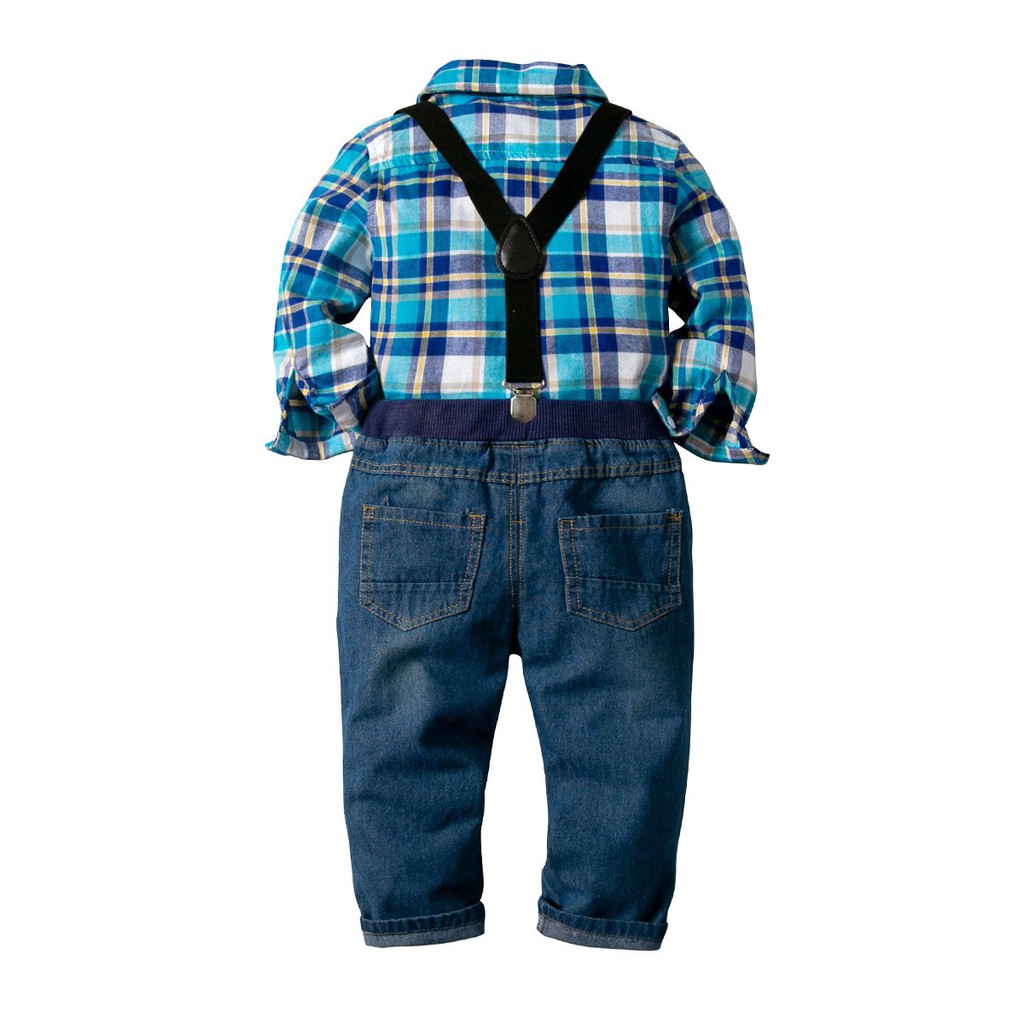 Baju Lebaran Anak laki - laki | Overall Square Monster