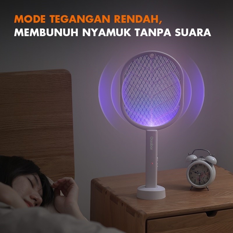 Gaabor Raket Nyamuk Charger USB Penangkap Pembasmi Nyamuk dan Serangga Listrik 3 in 1 / GMWD-M03A