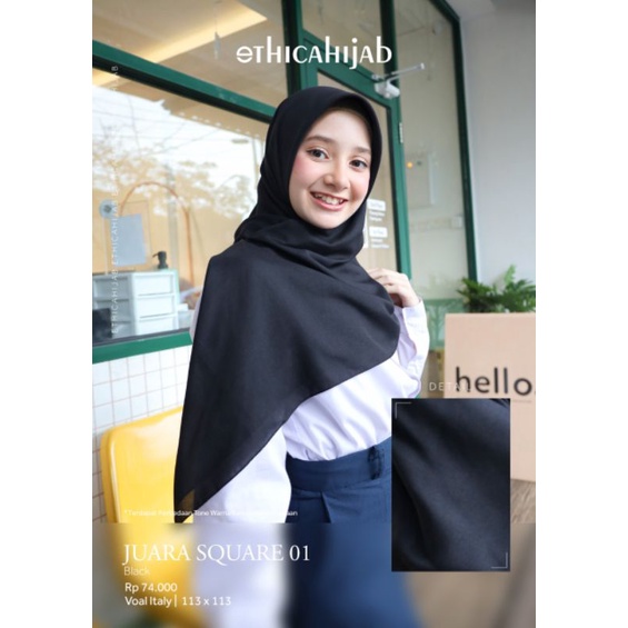 HIJAB SEKOLAH SD SMP SMA/SMK JUARA SQUARE