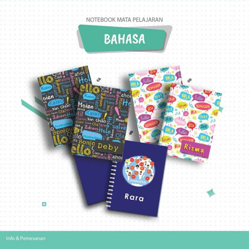

Notebook Custom Nama Bahasa Sastra Language Literature | Diary | Buku Agenda | Notes Tumbler Mug