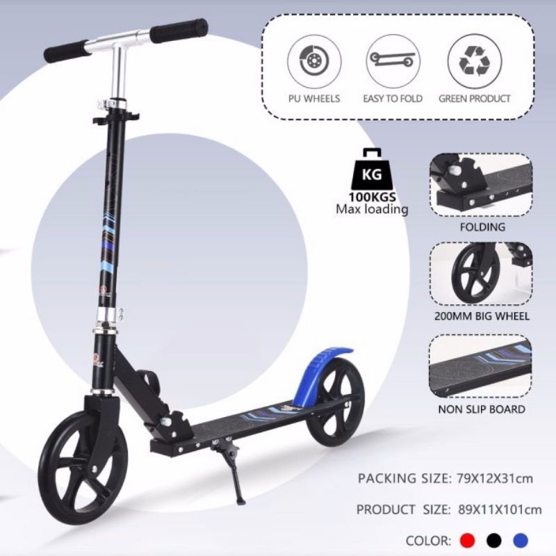Scooter otopet anak dewasa exotic ST 2022 Alloy